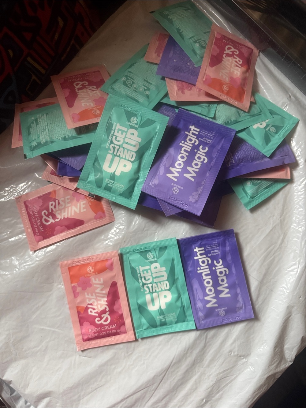 Sample Pack of Women's Body Cream  Lavender Eucalyptus and Natural Scents.